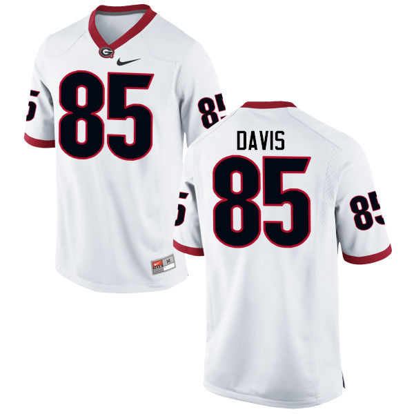 Georgia Bulldogs #85 Jordan Davis College Football Jerseys-White
